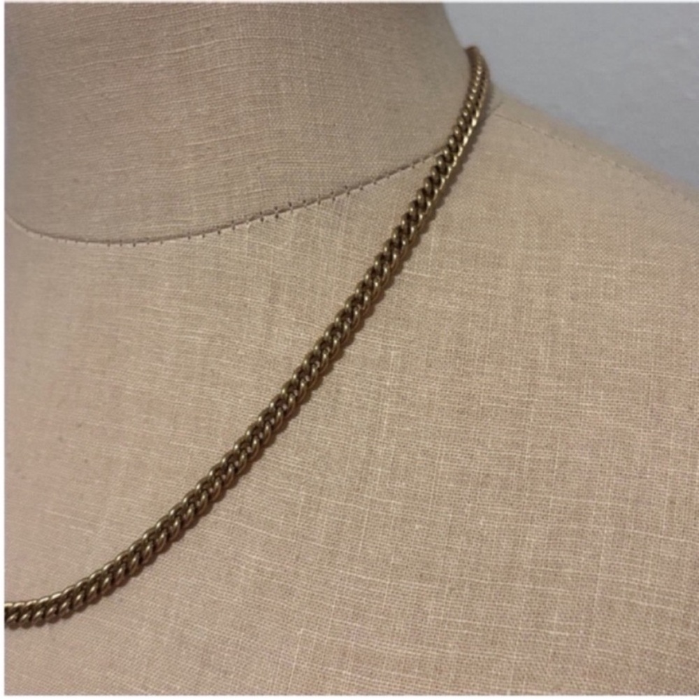 ✨SOLD✨ NWOT Kendra Scott Ace Necklace Kendra Scott Chain Necklace Vintage Gold - Picture 4 of 10
